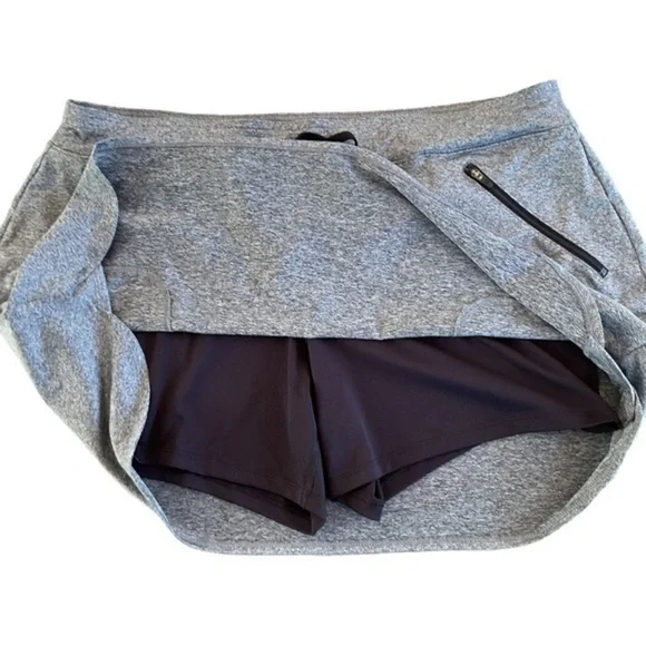 Tek Gear Grey Skorts with Zipper pockets Size XXL - Picture 6 of 8